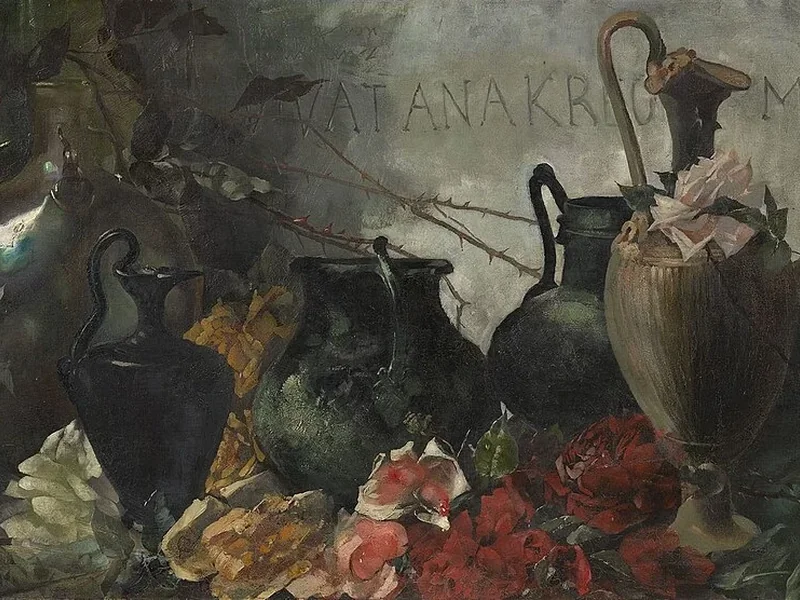1854-Hermione von Preuschen - Vasi e fiori